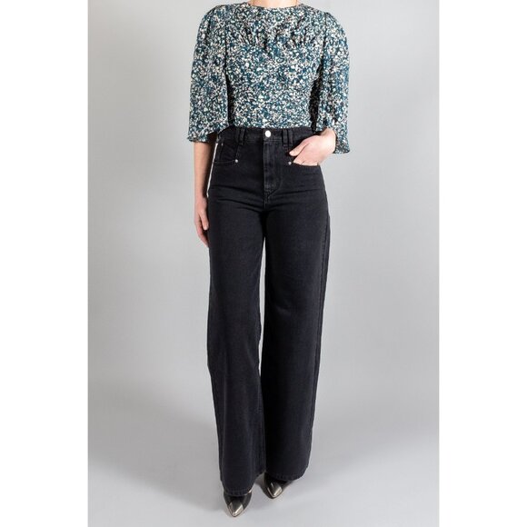 Isabel Marant "Lemony" Jeans in Black, size 34 (Fits like a 24 in jeans) HEMMED - Picture 11 of 11